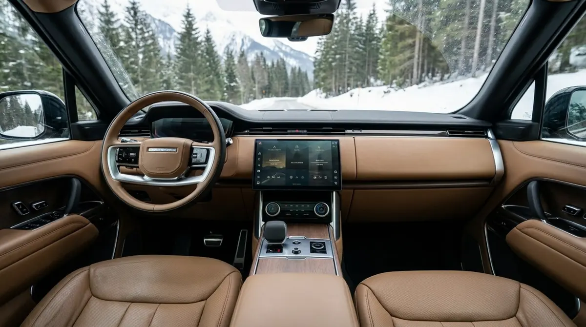 Rover Range Rover Autobiography P530 2026, interior — Cannes Lux Car Rental, Cannes. Effortless comfort for Mougins hills and hotel arrivals