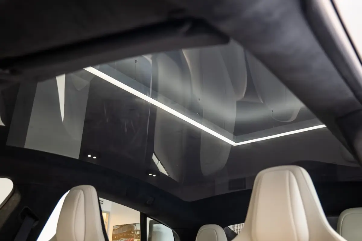Tesla Model S Plaid 2025, exterior — Cannes Lux Car Rental, Cannes. Silent instant power for the Monaco business run